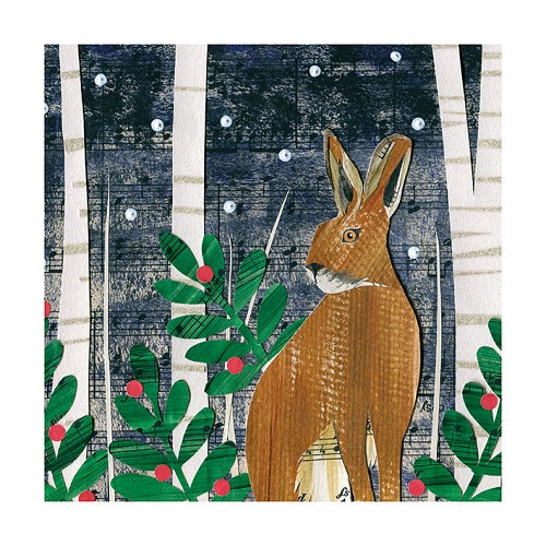 Christmas Cards - Pack of 8 by Victoria Whitlam - Hare in the Forest