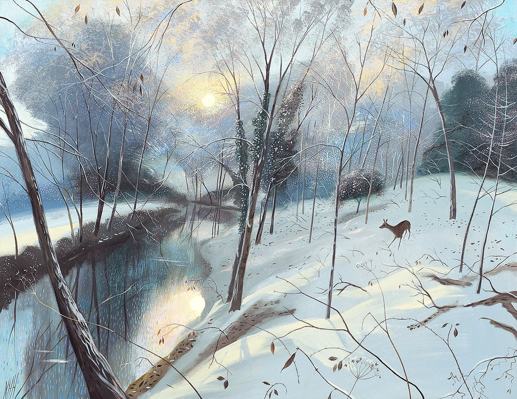 Charity Christmas Cards Pack of 5 by N Hely Hutchinson - Winter Morning