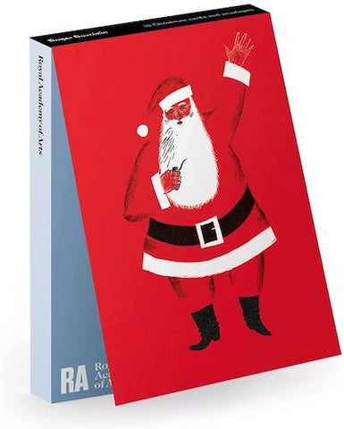 Christmas Cards - Wallet of 10 by Roger Duvoisin - Santa
