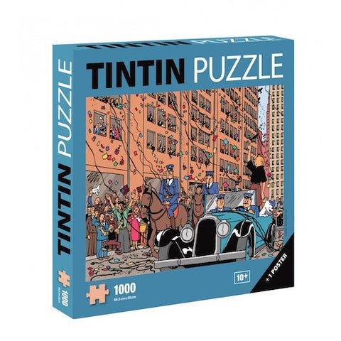 Puzzle Tintin Chute porte tambour - L'Affaire Tournesol 1000 pièces 67 x 48  cm 81555