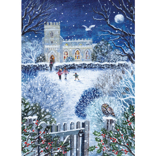 Christmas Cards - Pack of 8 by Lucy Grossmith - Evening Song