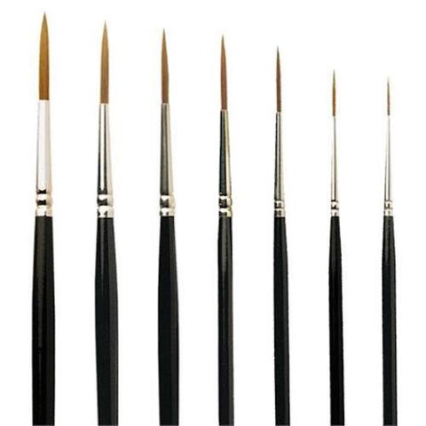 Pro Arte Series 103 Watercolour Rigger Short Handle Brush Full Range