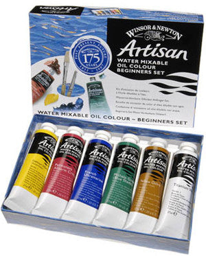 Winsor & Newton Artisan Water Mixable Oil Paints - Beginners Set 6 x 37ml