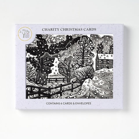 Canns Down Pack of 6 Charity Christmas Cards by Eric Ravilious - Considerable Falls of Snow