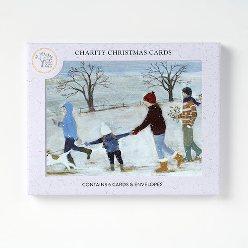 Canns Down Pack of 6 Charity Christmas Cards by Hannah Cole - Winter Walks