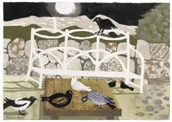 Limited Edition Signed Print No 43/75 by Mary Fedden "The Garden Bench"